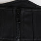 Black Cotton Waist Tuxedo Belt Cummerbund