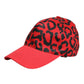 Red Cotton 6 Panels Women Baseball Cap