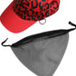Red Cotton 6 Panels Women Baseball Cap