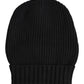 Black Cashmere Knitted Winter Beanie Hat