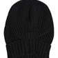 Black Cashmere Knitted Winter Beanie Hat