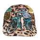 Brown Leopard Sequin Sicily Baseball Cap