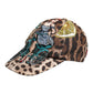 Brown Leopard Sequin Sicily Baseball Cap