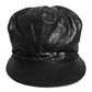 Black Calf Newsboy Capello Cabbie Hat