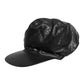 Black Calf Newsboy Capello Cabbie Hat