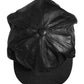 Black Calf Newsboy Capello Cabbie Hat
