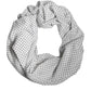 White Polka Dots Polyester Wrap Shawl Scarf