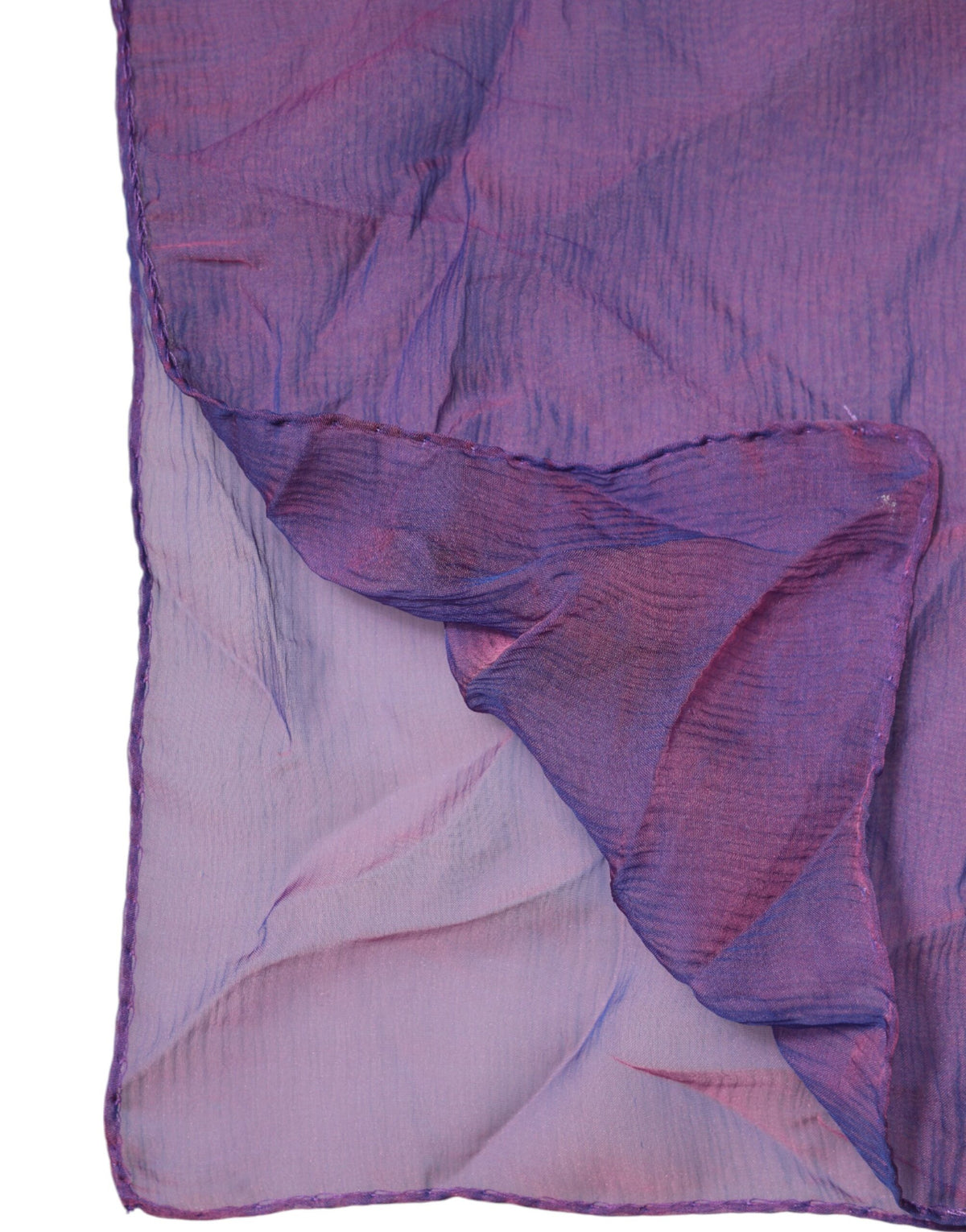Purple Silk Rectangle Wrap Shawl Scarf