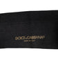 Black Cotton DG Logo Mid Calf Men Socks