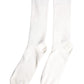 White Cotton Solid Mid Calf Men Socks