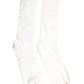 White Cotton Solid Mid Calf Men Socks