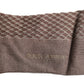 Brown Solid DG Logo Mid Calf Men Socks
