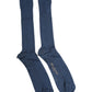 Blue Cotton DG Logo Over The Calf Socks
