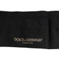 Black Stretch Logo Mid Calf Men Socks