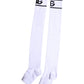 White Cotton DG Logo Print Open Toe Socks