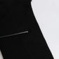 Black Solid Stretch Mid Calf Men Socks