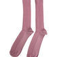 Rose Pink Cotton Over The Calf Socks