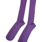 Purple Cotton Logo Over The Calf Socks