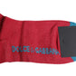 Red Cotton DG Logo Print Mid Calf Socks