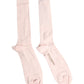 Ivory Cotton Stretch Logo Over Calf Socks