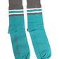 Green Gray Stretch DG Logo Mid Calf Socks