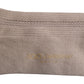 Brown Cotton Stretch Logo Over Calf Socks