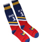 Multicolor Cotton Stretch Over Calf Socks