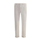 Jeans with turn-up hem