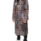 Multicolor Royal Bee Crown Trench Coat Jacket