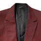 Maroon Wool Slim Fit Men Coat Jacket Blazer