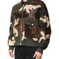 Multicolor Cotton Bomber Full Zip Jacket