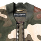 Multicolor Cotton Bomber Full Zip Jacket