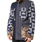 Multicolor Cotton Logo Patchwork Coat Jacket
