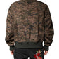 Brown Camouflage Bomber Full Zip Jacket