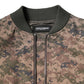 Brown Camouflage Bomber Full Zip Jacket