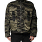 Multicolor Camouflage Cotton Bomber Jacket