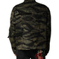 Multicolor Camouflage Cotton Bomber Jacket