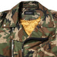 Multicolor Camouflage Nylon Biker Jacket