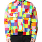Multicolor Cotton Full Zip Men Biker Jacket
