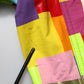 Multicolor Cotton Full Zip Men Biker Jacket