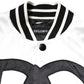 White DG Logo Polyester Jersey Bomber Jacket