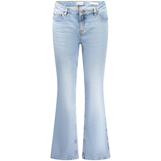 Light Blue Cotton Jeans & Pant
