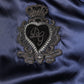 Blue Nylon DG Crown Full Zip Bomber Jacket