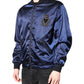 Blue Nylon DG Crown Full Zip Bomber Jacket