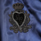 Blue Nylon DG Crown Full Zip Bomber Jacket