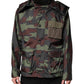 Multicolor Camouflage Button Hooded Jacket