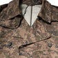 Multicolor Camouflage Double Breasted Coat Jacket