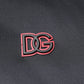 Black Polyester DG Hooded Full Zip Jacket