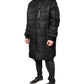 Black Hooded Parka Winter Men Coat Jacket