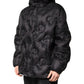 Black Hooded Parka Coat Winter Jacket